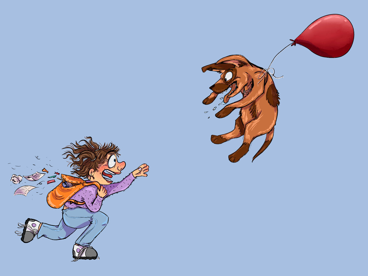 "Fly Away Dog" Print