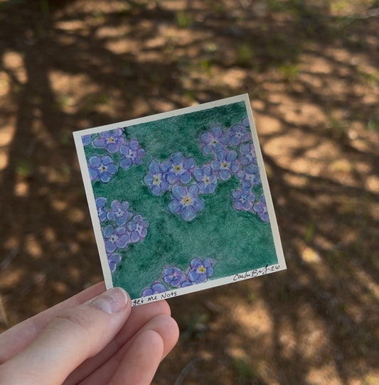 "Forget Me Nots" Mini Watercolor