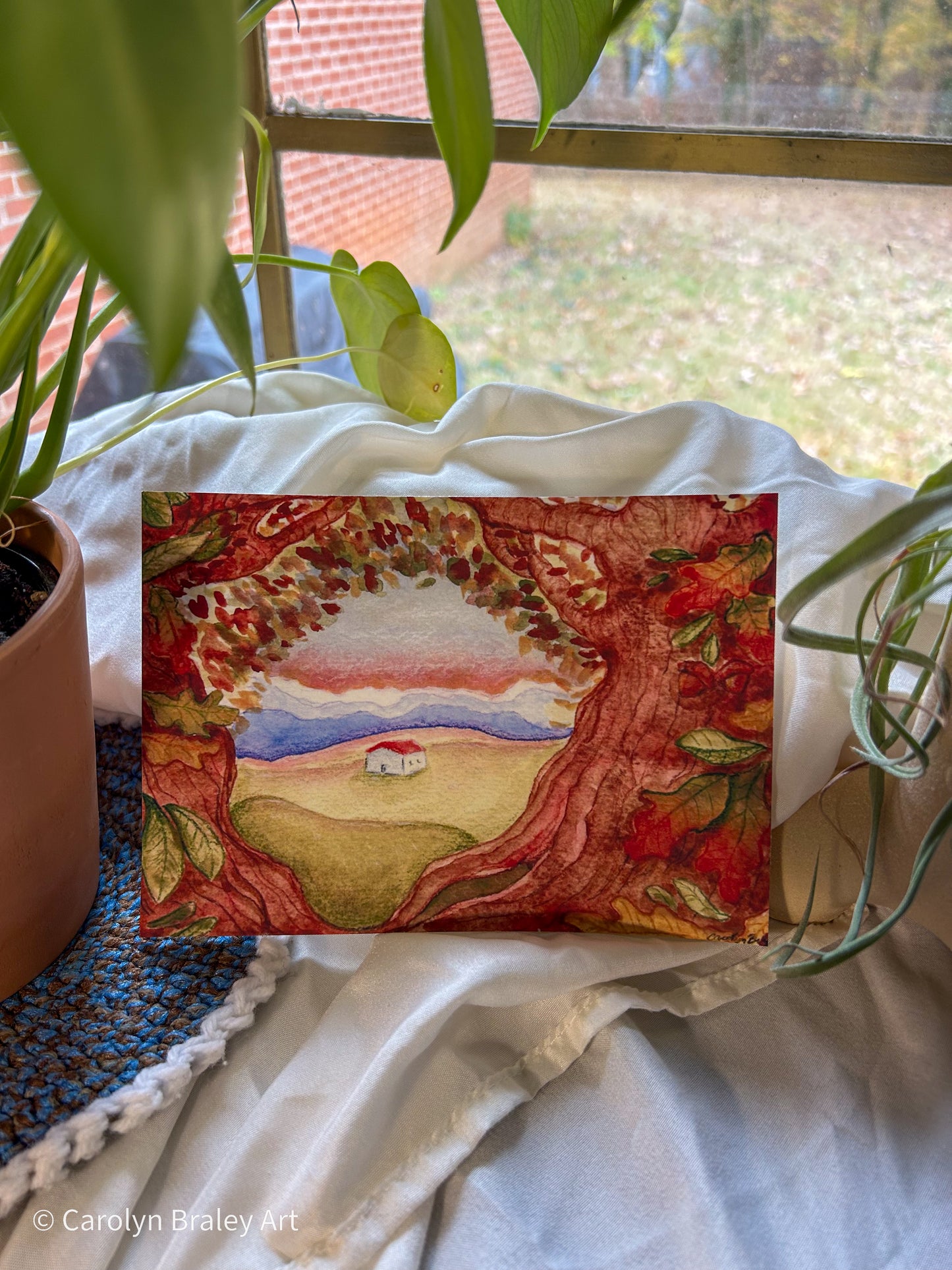 "Fall Daze" 5x7 Watercolor Painting Print