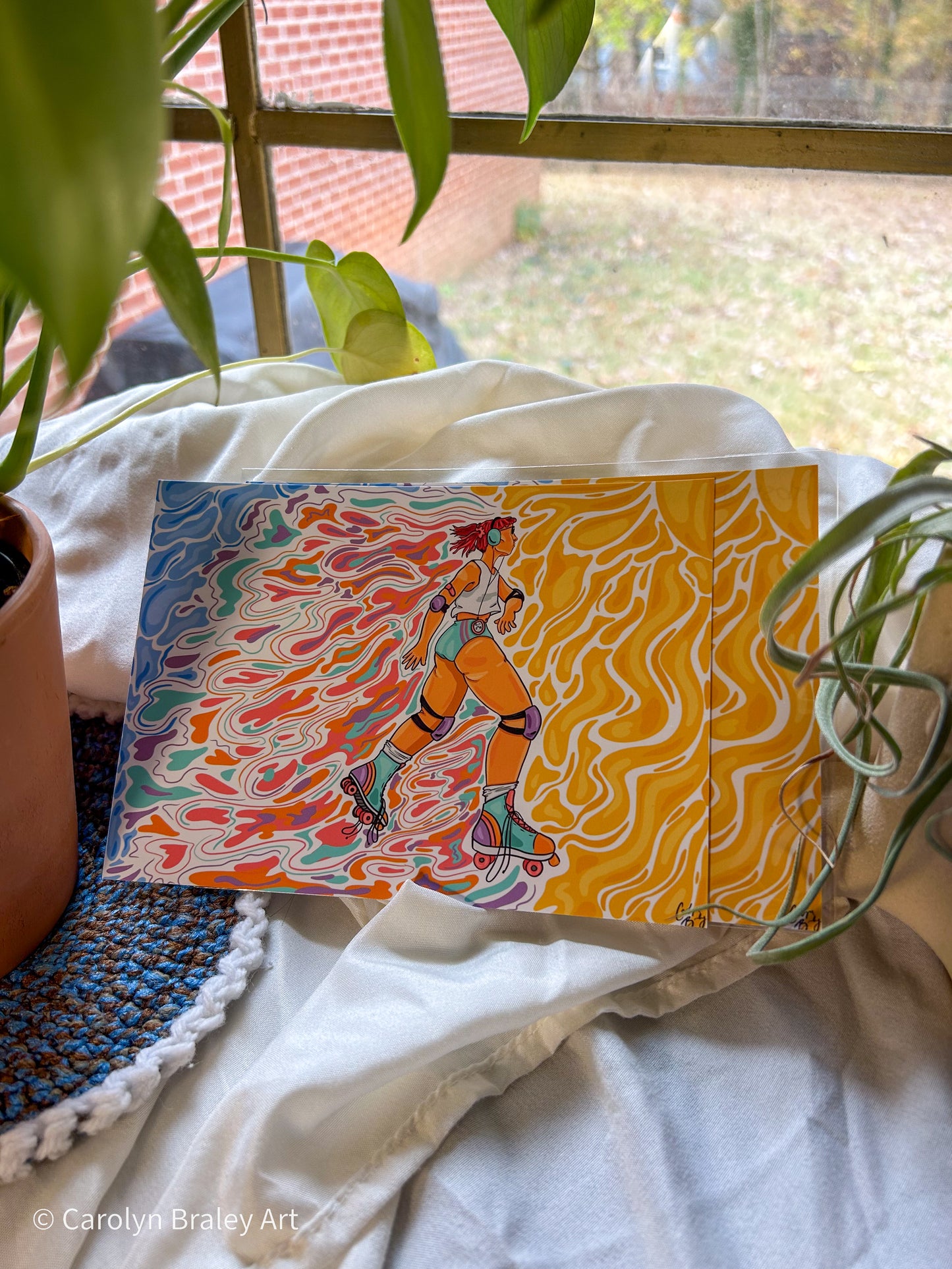 "80s Skater Girl" 5x7 Illustration