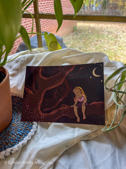 "Tree Lights" 5x7 Illustration